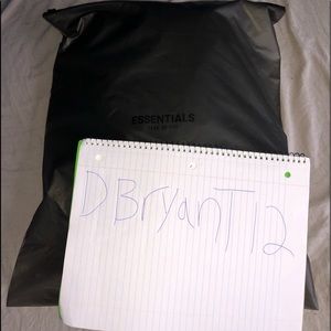 New never worn essentials hoodie black size small